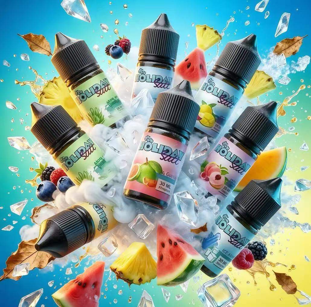 假日鹽烟油主图2-1.jpg HOLIDAY SALT 假日鹽煙油 30ml|高品質尼古丁鹽小煙油,多元果香與冰感體驗,順滑口感,台灣現貨:圖片 1